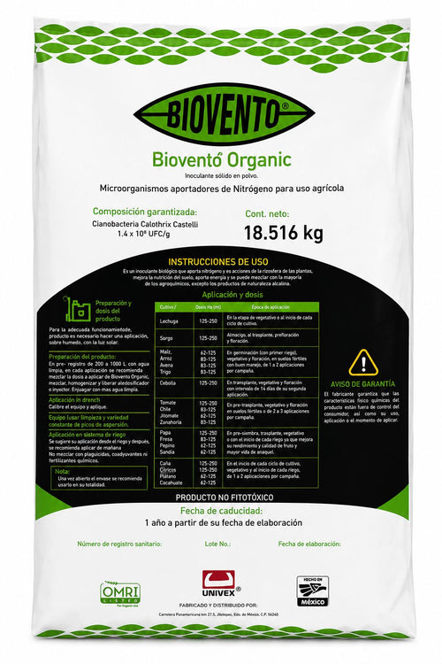 Biovento Organic® 18,516 KG